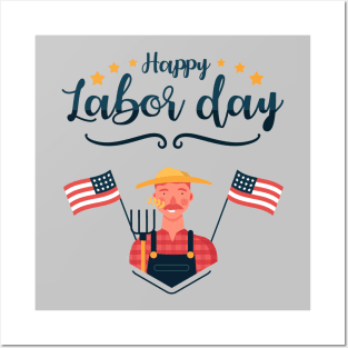 Happy Labor Day, American Flag Labor Day,Military,Patriotic, American Flag Gift, Graphic Tee, Merica, Labor Day Posters and Art